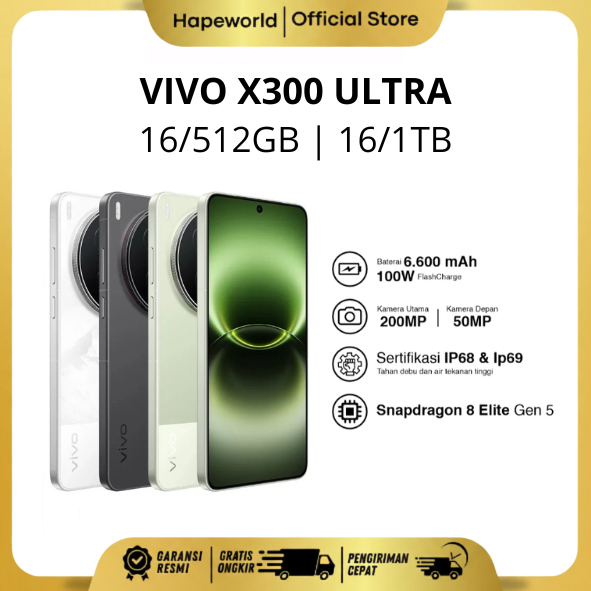 VIVO X300 ULTRA 5G (16/512GB) (16/1TB) - GARANSI RESMI