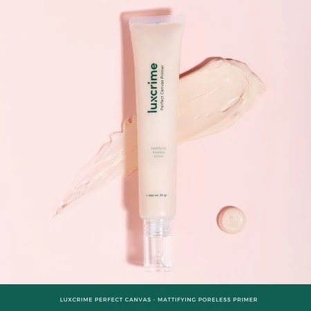 Luxcrime Perfect Canvas - Mattifying Poreless Primer - Mengecilkan Pori & Kontrol Minyak