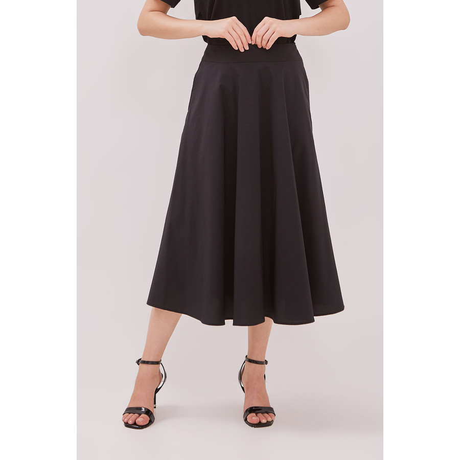 Jual MINIMAL - Kamelie - Rok Midi A line Wanita - Black | Shopee Indonesia