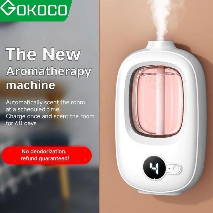 afilama_cord - GOKOCO Humidifier Diffuser Aromaterapi Mini Aromaterapi Pewangi Ruangan LED Otomatis Dinding 5 Mode Spray Pengharum Otomatis .