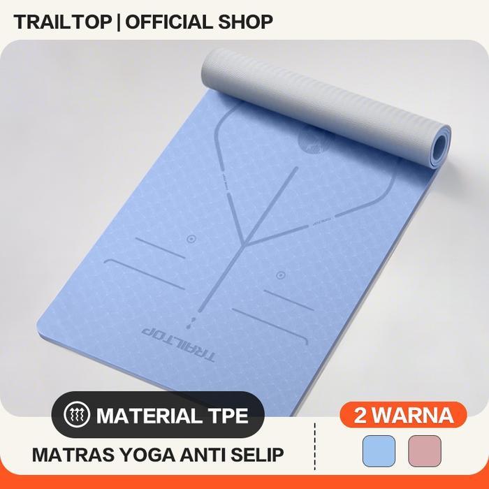Jual TrailTop Yoga Mat TPE Matras Olahraga Matras Yoga Anti Slip Karpet Olahraga Tebal | Shopee Indonesia