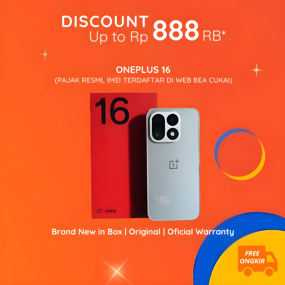 Jual OnePlus 16 5G 12+256GB 16+512GB 16GB 1TB Snapdragon 8 Elite Extreme Gen 6 - China ROM | Shopee Indonesia