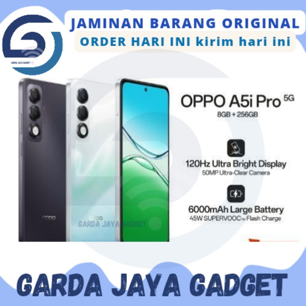 Jual OPPO A5i PRO 5G RAM 8/256 GB - GARANSI RESMI | Shopee Indonesia