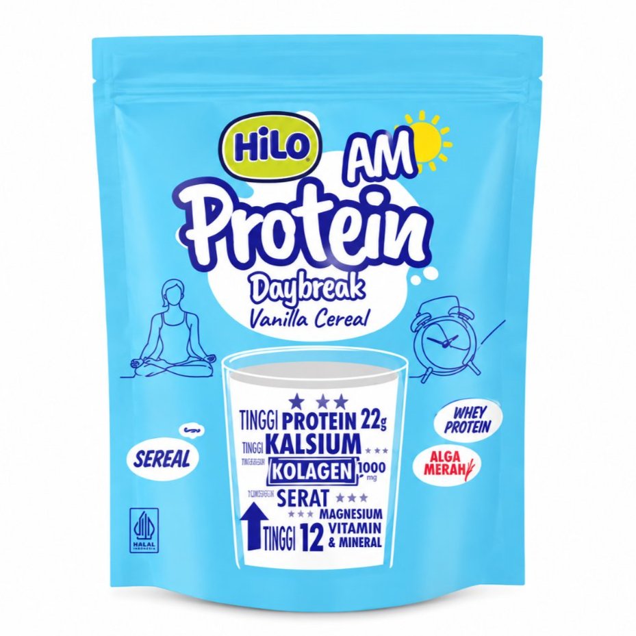 Jual HiLo Protein AM Daybreak Vanilla Cereal 8s | Shopee Indonesia