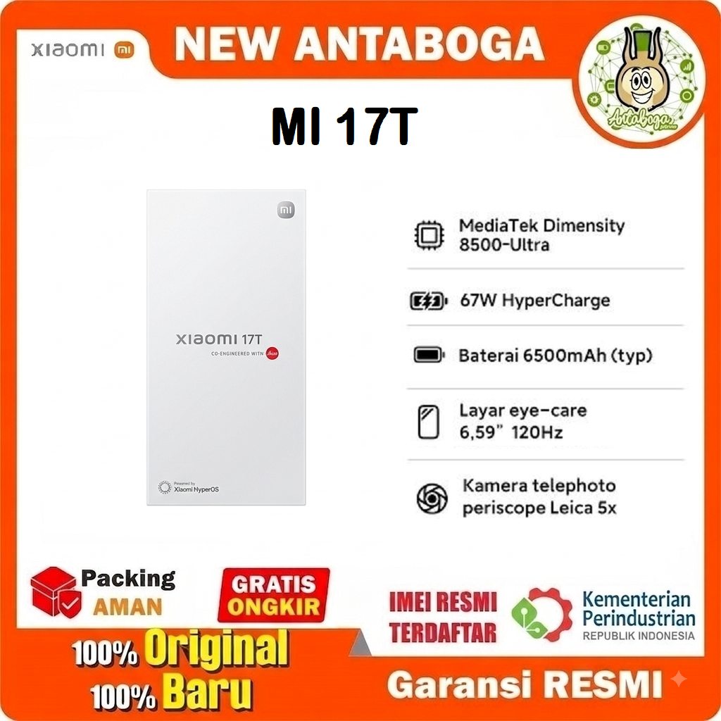 Xiaomi 17T 12/512 GB Garansi Resmi