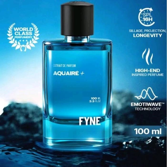 PROMO- Parfum Aroma Fyne Aquaire+ Parfum Pria 100ml - Parfum High-End dengan Teknologi Emotiwave dan