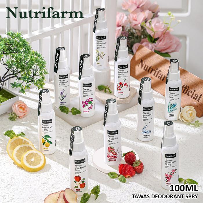 BERKUALITAS NUTRIFARM - TAWAS SPRAY 100ML DEODORANT SPRAY TAWAS CAIR Mencegah Keringat Berlebih &
