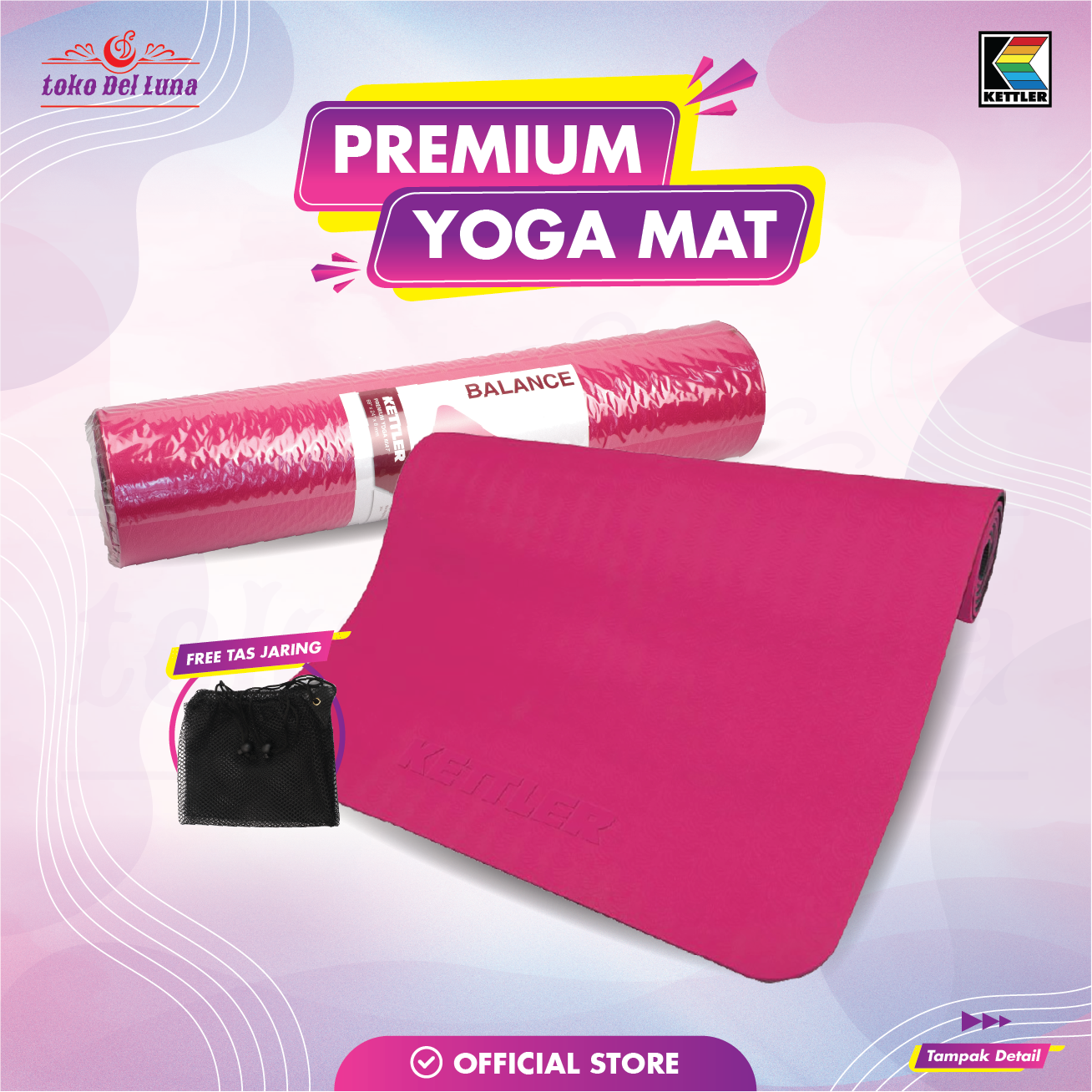 Matras Yoga KETTLER PREMIUM YOGA MAT 8MM