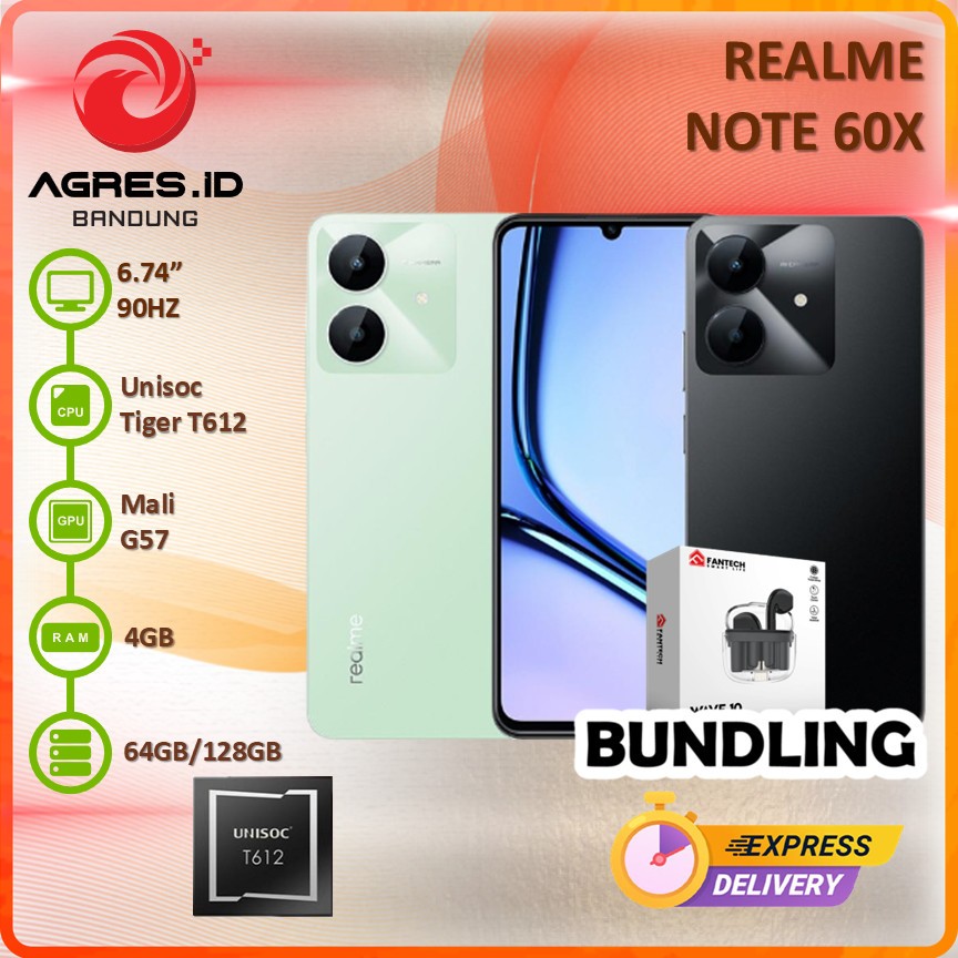 Jual REALME NOTE 60X 4GB 64GB/128GB GARANSI RESMI INDONESIA | Shopee Indonesia