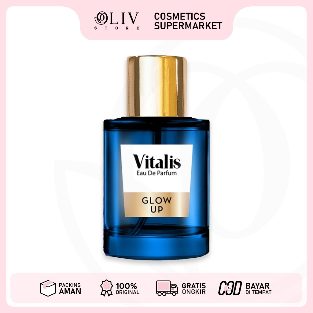 Vitalis Eau De Parfum 50ml - Glow Up | EDP Parfum Wanita Tahan Lama
