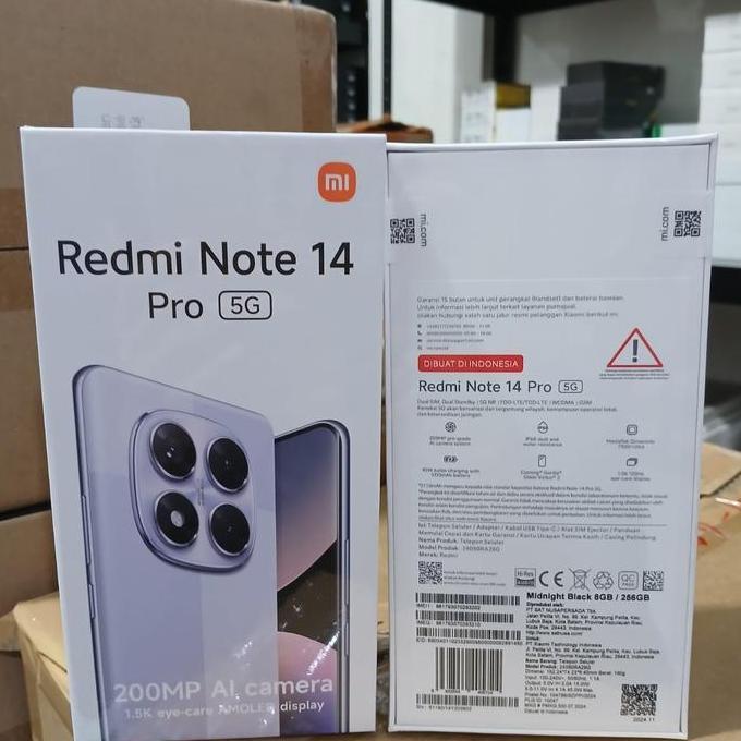 Bestseller- XIAOMI REDMI NOTE 14 PRO 5G 8/256GB GARANSI RESMI
