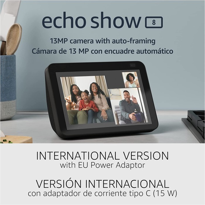 Amazon - Echo Show 8 (2Nd Gen) Hd Smart Display With Alexa Gen 2