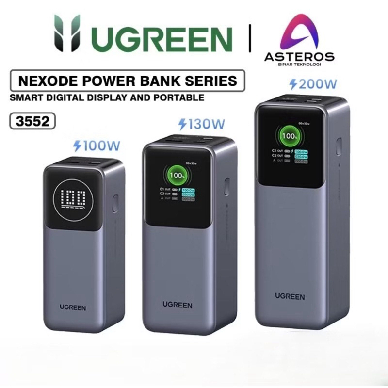 Jual UGREEN Nexode PowerBank - Smart Digital Display Fast Charging 100w | Shopee Indonesia