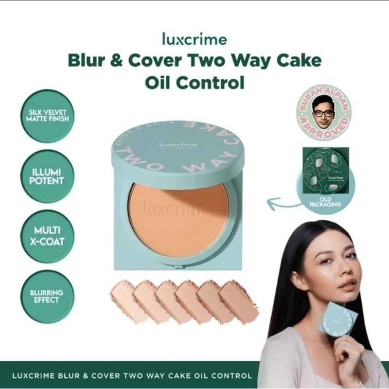 Luxcrime Blur & Cover Two Way Cake Oil Control