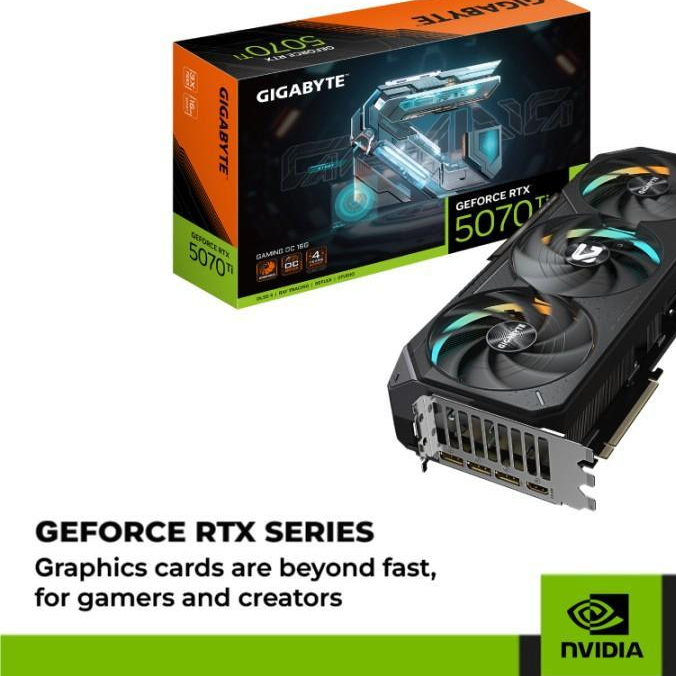 GIGABYTE NVIDIA GeForce RTX 5070 Ti GAMING OC 16GB GDDR7 256Bit
