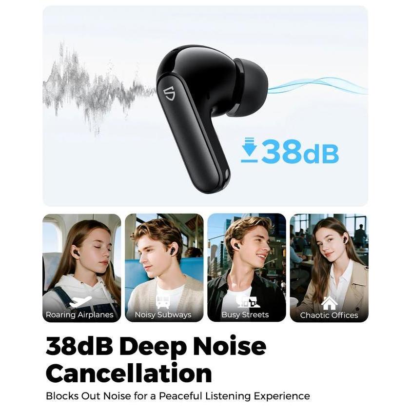 SoundPEATS Q3 Pro True Wireless Earbuds with Powerful 52dB Hybrid ANC