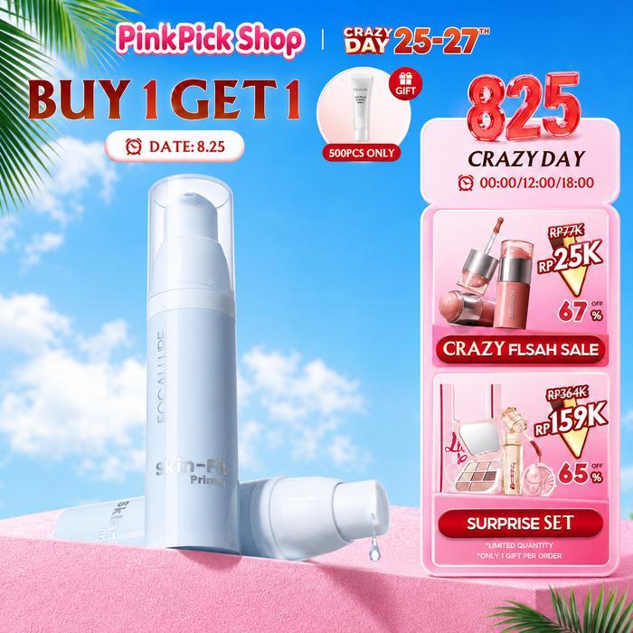 [HOT]FOCALLURE Grip-Lock Hydrating Primer Smooth & Anti-Cakey Makeup Base Gel - Hydrating Primer