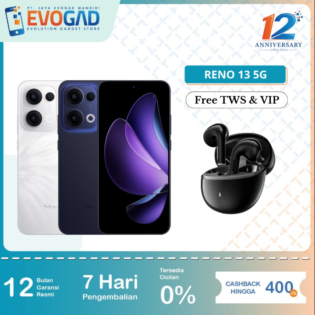 OPPO Reno 13 5G 12/256GB, Mediatek Dimensity 8350 6.59 Inch Amoled 120Hz 50MP 5600 mAh 80W Triple camera: 50 MP | Garansi Resmi OPPO Indonesia 1 Tahun