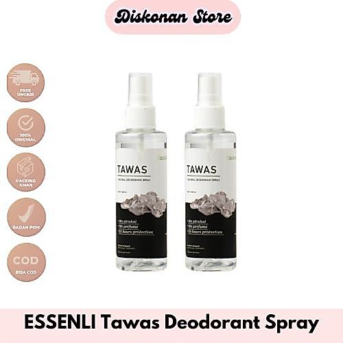 ESSENLI Tawas Natural Deodorant Spray 100ml - Deodorant Spray Mengatasi bau badan - Penghilang Bau Ketiak