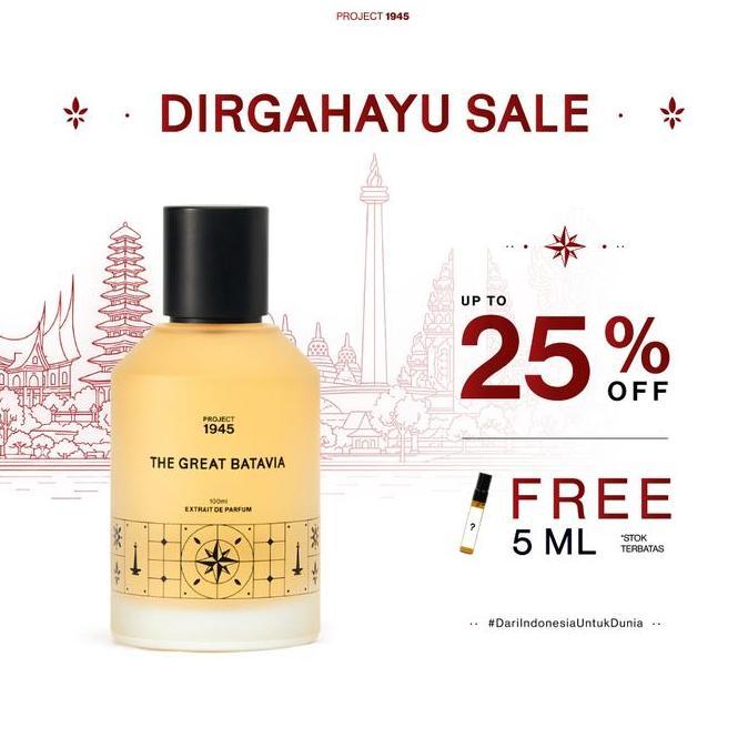 Project 1945 The Great Batavia Perfume | Extrait de Parfum Unisex 100ml
