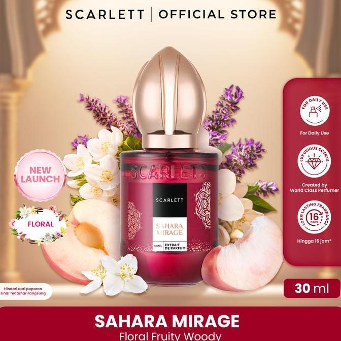 NEW! Scarlett Extrait de Parfum 30ml - Desert Lumina / Safa Ather / Sahara Mirage - The Golden - Parfum Unisex Tahan Lama For Daily Use