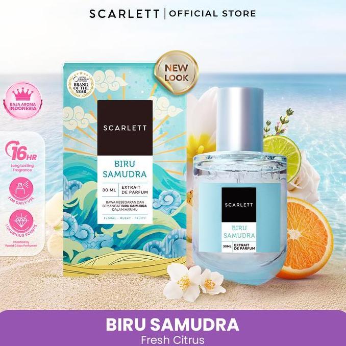 Scarlett Whitening Extrait De Parfum Biru Samudra 30ml