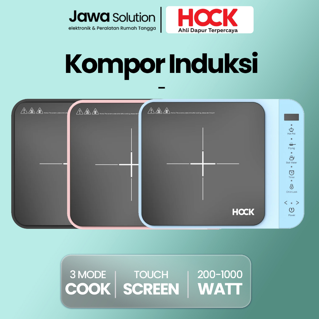 KOMPOR INDUKSI PREMIUM HOCK HI 107 1 Tungku - GARANSI RESMI 1 TH