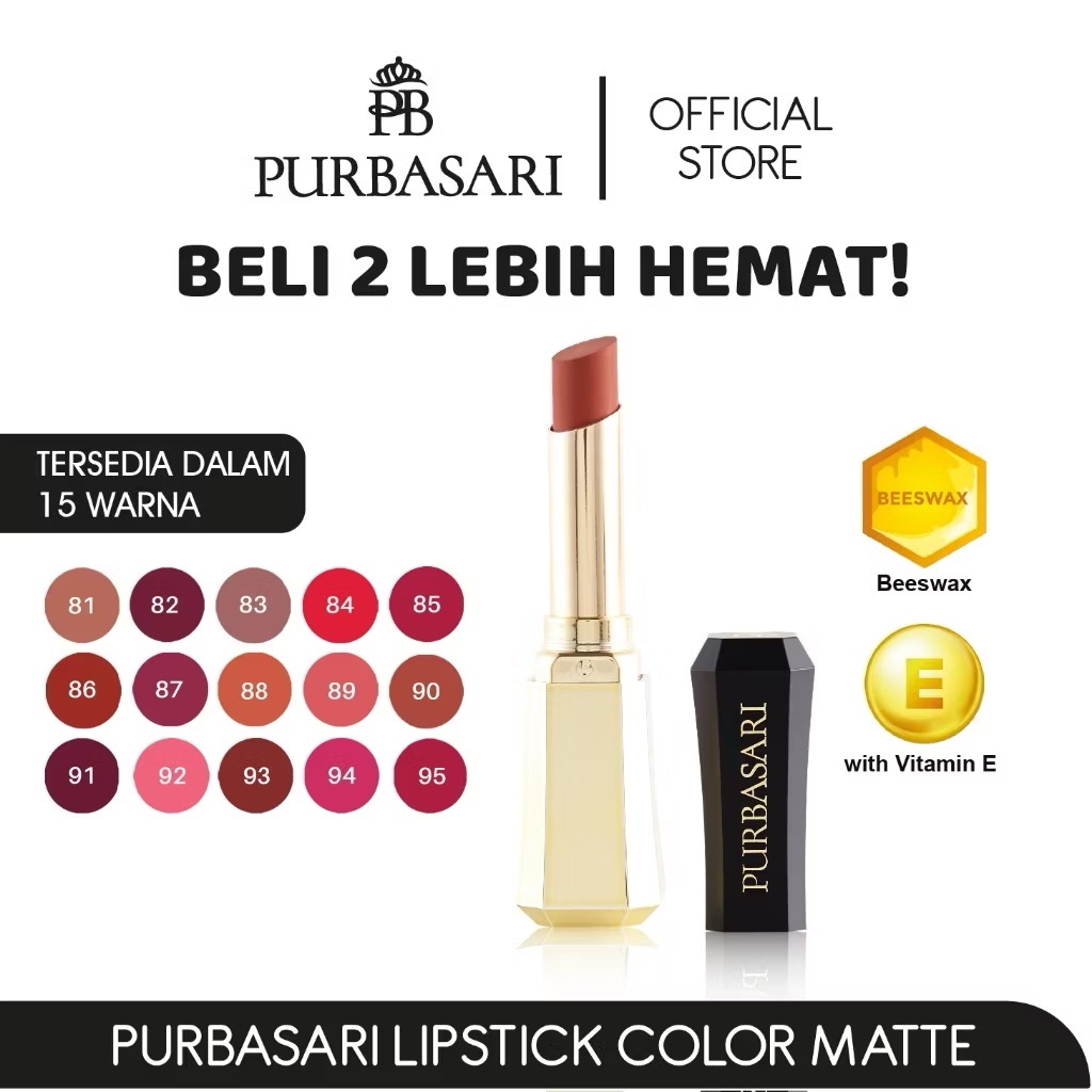 Purbasari Lipstick Color Matte