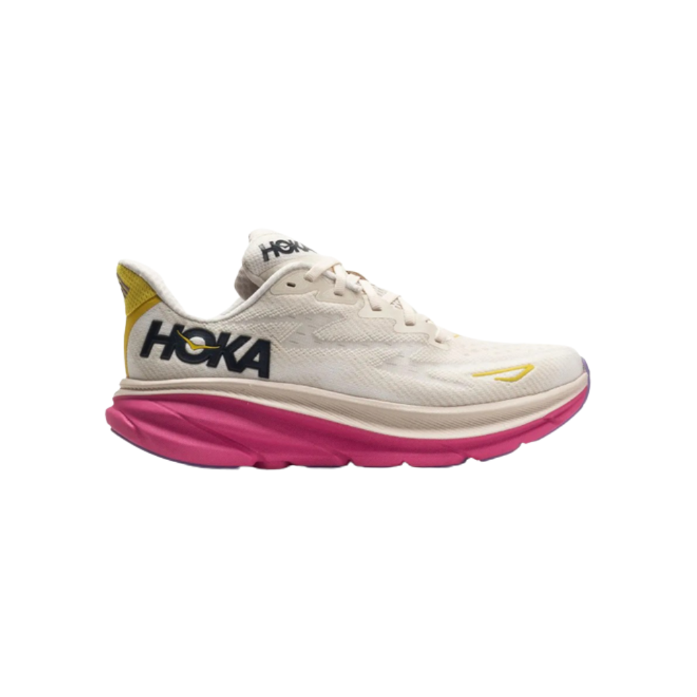 Sepatu Running Women Hoka One One Clifton 9 Eggnog Blanc De Blanc Global