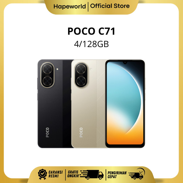 POCO C71 4GB/128GB - GARANSI RESMI