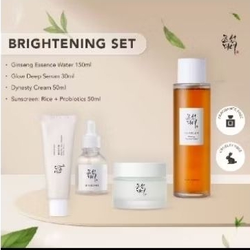 Beauty of Joseon Brightening Set [ginseng essence Water+ Glow Deep Serum+Dynasty Cream+Sunscreen]