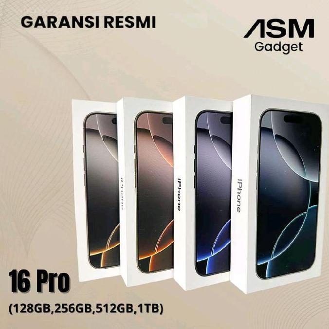 Cell- (Asm X Sefrico) Apple Iphone 16 Pro 128Gb 256Gb 512Gb New Garansi Resmi Indonesia Tam/Gdn