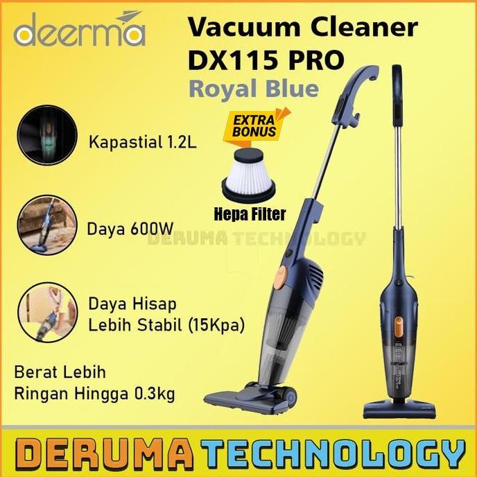 DEERMA DX115C PORTABLE 2IN1 SILENT VACUUM CLEANER PENYEDOT DEBU RUMAH