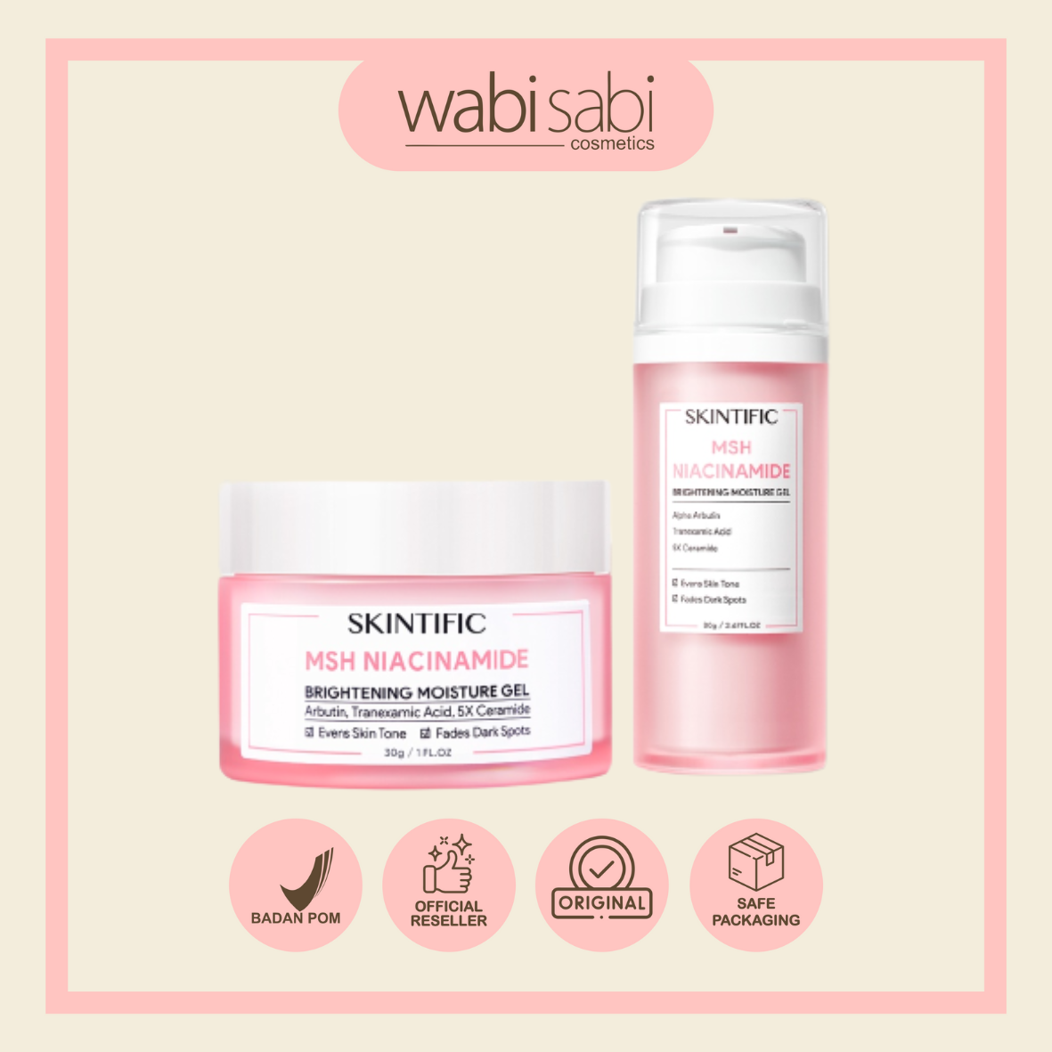 SKINTIFIC - MSH Niacinamide Brightening Moisturizer