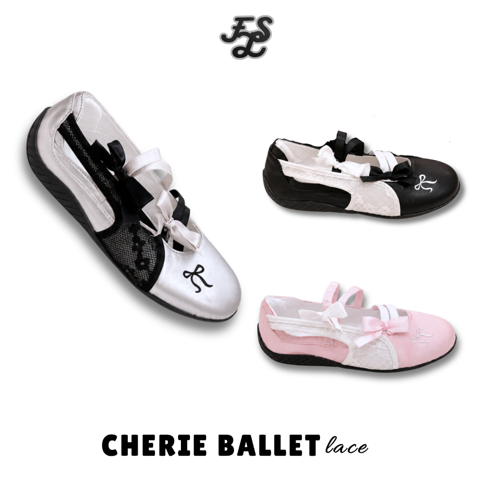 Jual LUMMYSHOP Cherie Ballet Lace Sepatu Mary Jane Wanita Nyaman Ringan Casual Elegant Renda Cocok Untuk Daily Wear | Shopee Indonesia