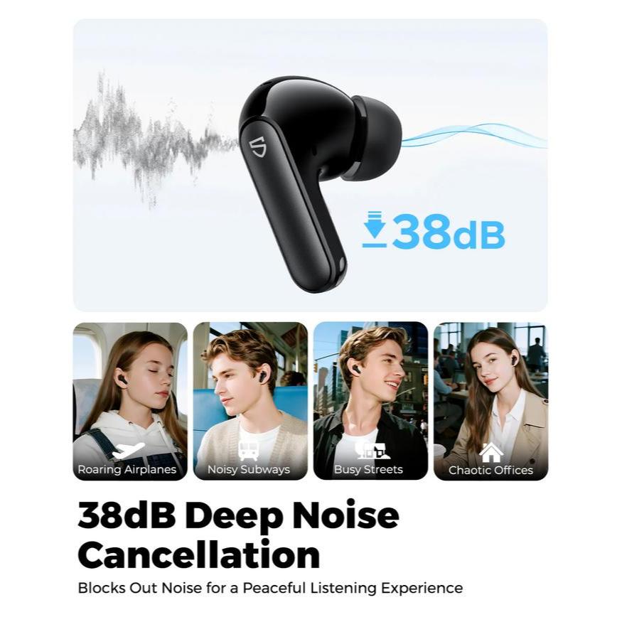 favorit soundpeats q3 pro true wireless earbuds with powerful 52db hybrid anc