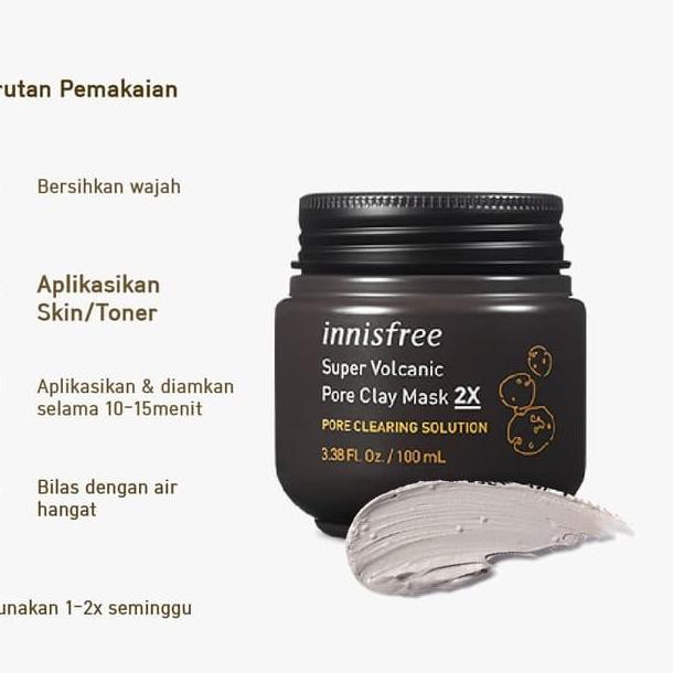 ☼Æ [innisfree] Super Volcanic Pore Clay Mask 2X 100ML