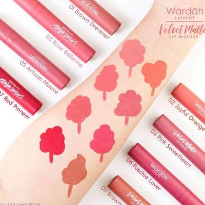 Wardah Colorfit Velvet Matte Lip Mousse