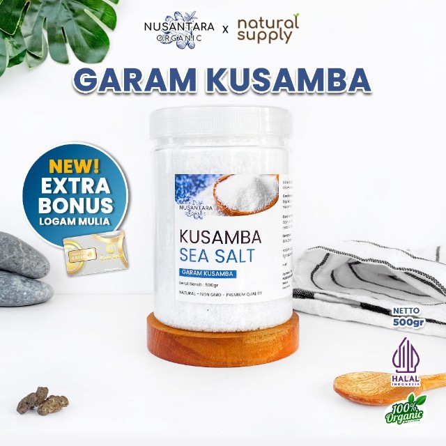 Jual Nusantara Organic Garam Kusamba Asli Sea Salt Lokal Premium Alami Organik Laut Bali 500gr | Shopee Indonesia