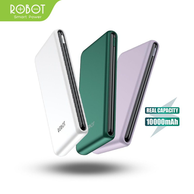 PowerBank ROBOT 10000mAh RT180 Dual Input Port Type C & Micro USB
