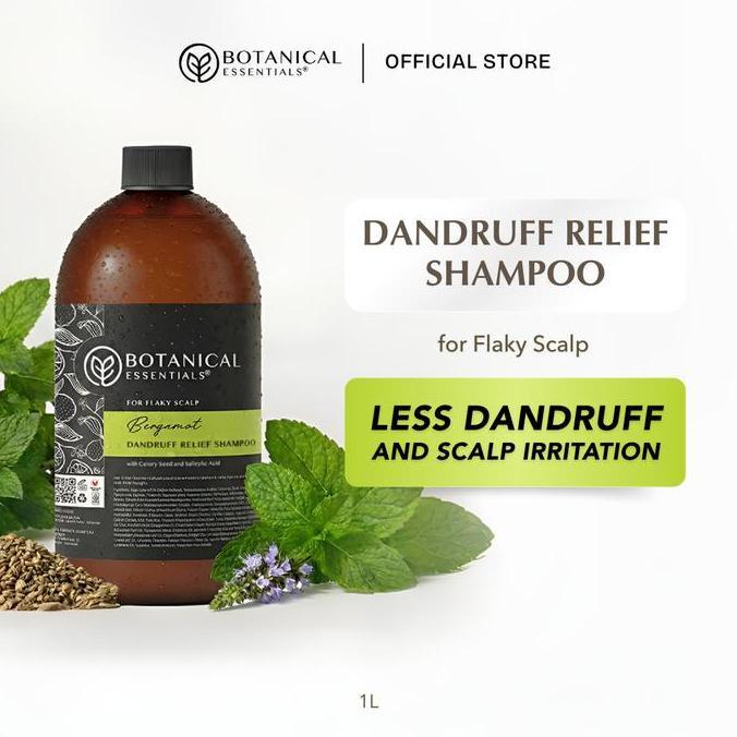 DISKON Botanical Essentials - Dandruff Relief Shampoo BERGAMOT 1L With Pump