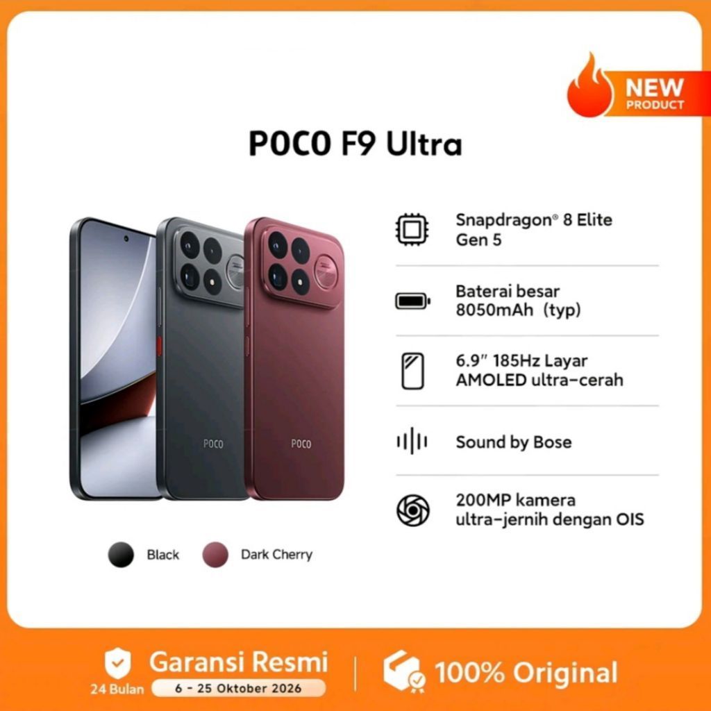 POCO F9 Ultra 16/512GB [NEW] Garansi Resmi