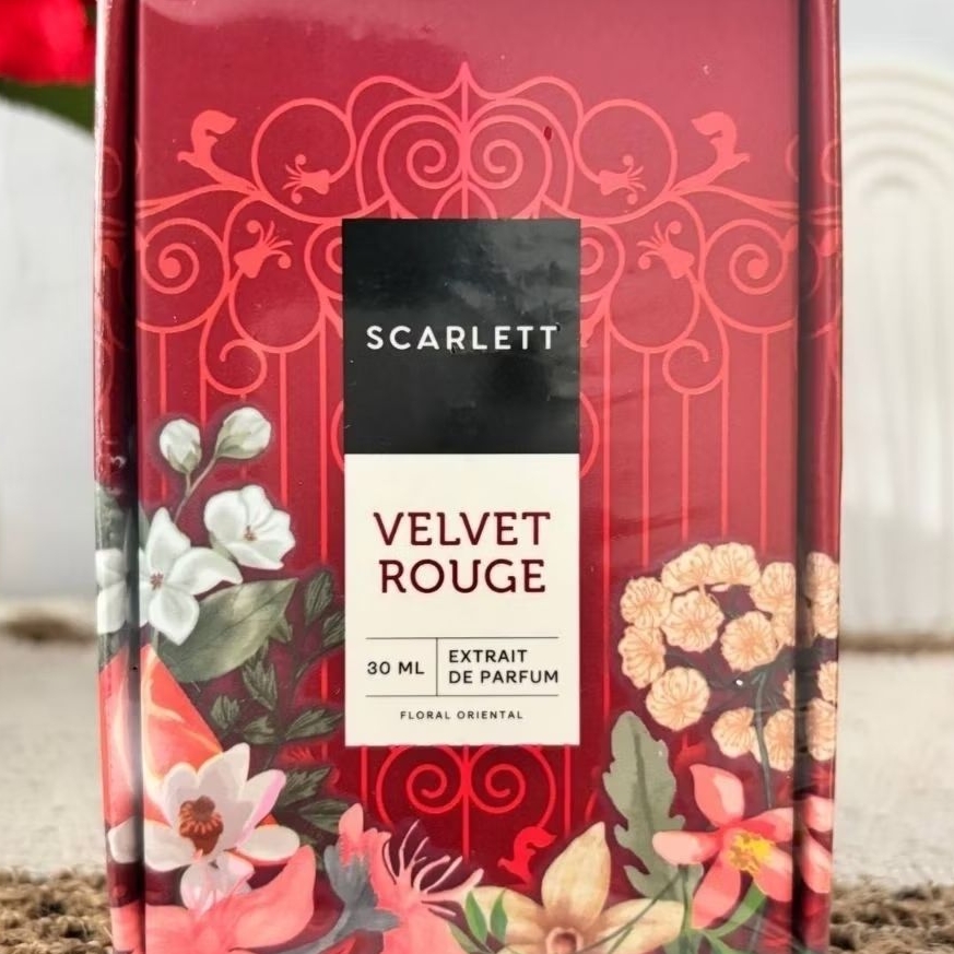 PROMO SCARLETT VELVET ROUGE ORI Extrait De Parfum/Perfume Wanita Wangi 16jam
