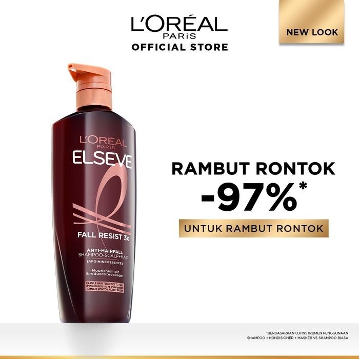(ORIGINAL) LOreal Paris Elseve Fall Resist 3X Anti-Hairfall Shampoo 620ml | Perawatan Rambut Rontok