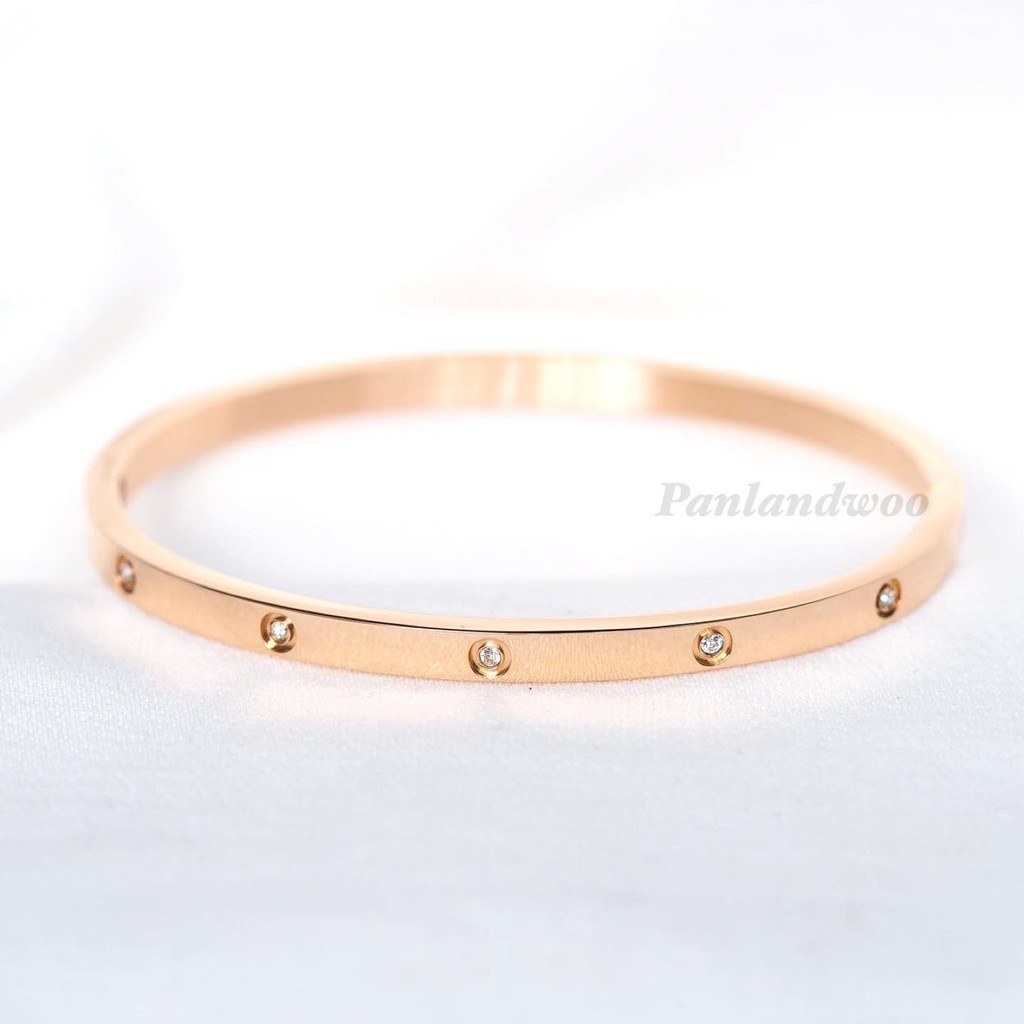 Jual Panlandwoo - Gelang Bangle Titanium Wanita Latin | Shopee Indonesia