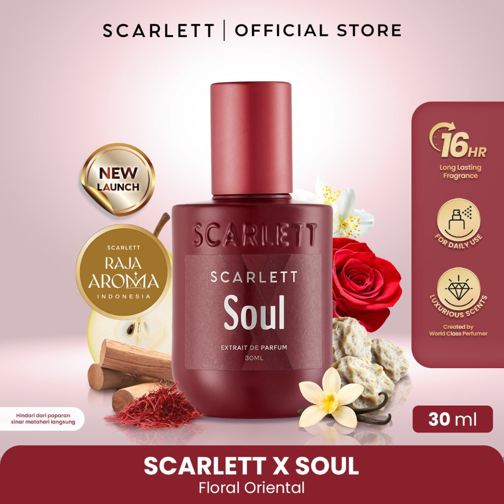 [NEW LAUNCH] SCARLETT X Series - Soul - Extrait De Parfum 30ml | Unisex Parfum Wangi Mewah Tahan Lama Parfum Baru