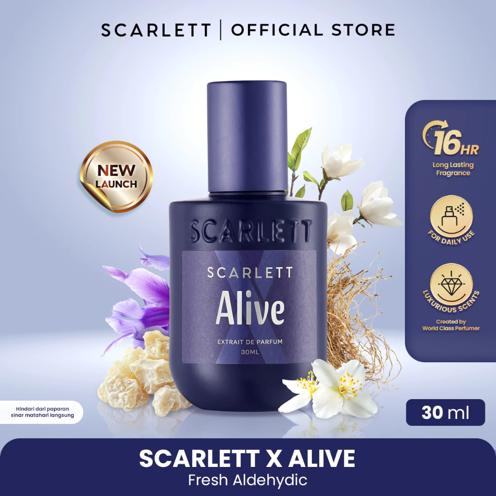 [Mellora] SCARLETT X Series - Alive - Extrait De Parfum 30ml | Parfum Wangi Mewah Tahan Lama Parfum Baru - Unisex