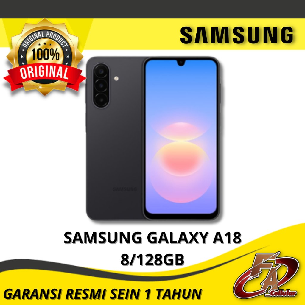 Samsung Galaxy A18 8/128GB - Garansi Resmi Samsung Indonesia
