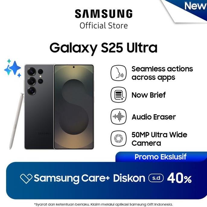 diskon! samsung galaxy s25 ultra 12/512gb - snapdragon 8 gen 3, galaxy ai, kamera canggih android