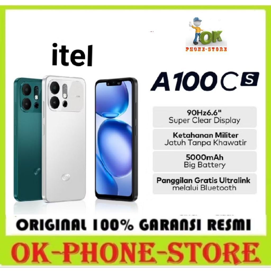 itel A100cs 4/64 GB Garansi Resmi itel